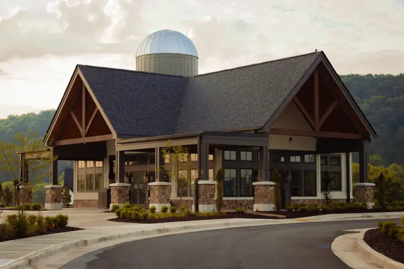 Sunrise over Watts Bar Lake from the marina